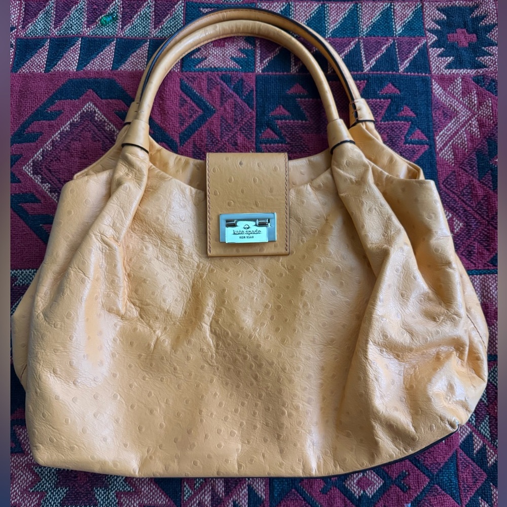 Kate Spade Yellow Textured Tote